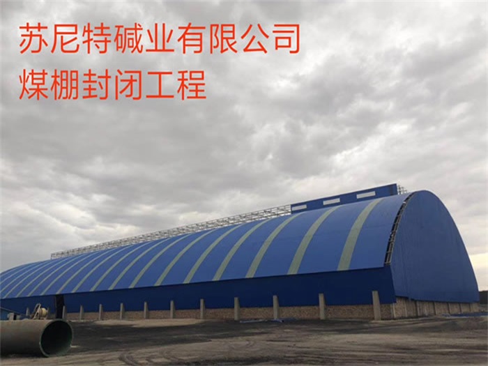 新密碱业有限公司煤棚封闭工程